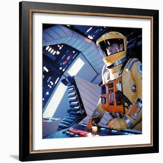 2001: A Space Odyssey, Gary Lockwood, 1968-null-Framed Premium Photographic Print