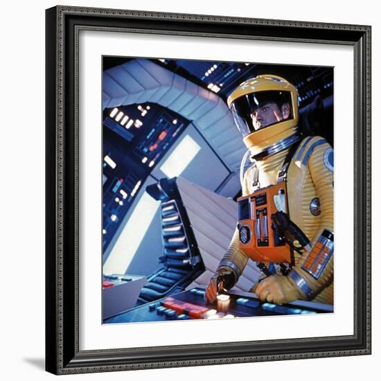 2001: A Space Odyssey, Gary Lockwood, 1968-null-Framed Premium Photographic Print