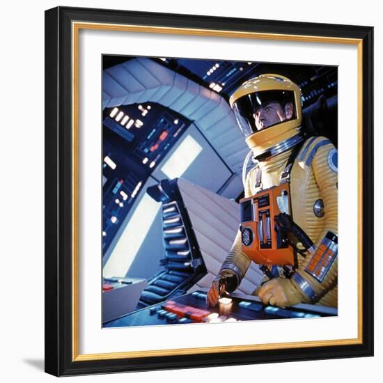 2001: A Space Odyssey, Gary Lockwood, 1968-null-Framed Premium Photographic Print