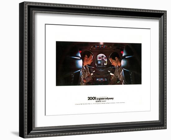 2001: a Space Odyssey, Gary Lockwood, Keir Dullea, 1968-null-Framed Art Print