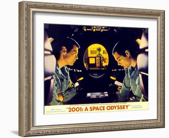 2001: a Space Odyssey, Gary Lockwood, Keir Dullea, 1968-null-Framed Art Print