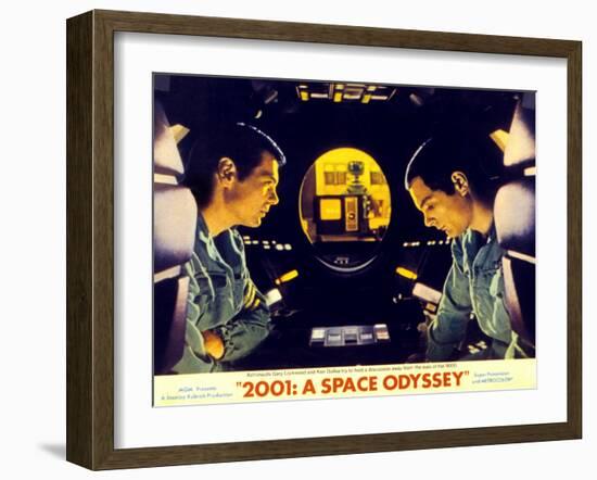 2001: a Space Odyssey, Gary Lockwood, Keir Dullea, 1968-null-Framed Art Print