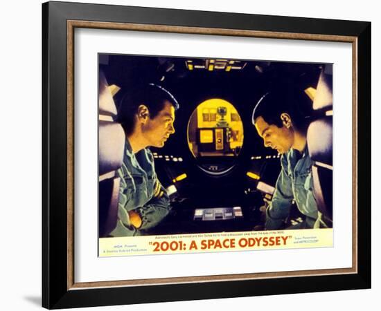 2001: a Space Odyssey, Gary Lockwood, Keir Dullea, 1968-null-Framed Art Print