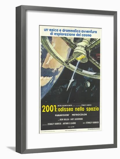 2001: A Space Odyssey, Italian Movie Poster, 1968-null-Framed Art Print