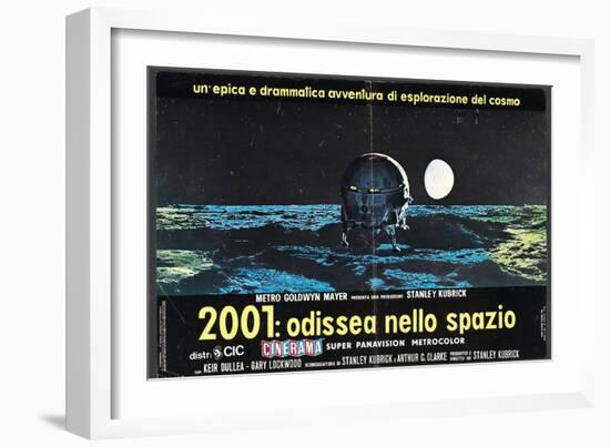 2001: A Space Odyssey, Italian Movie Poster, 1968--Framed Art Print