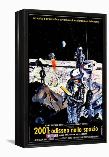 2001: A Space Odyssey, Italian Movie Poster, 1968-null-Framed Stretched Canvas