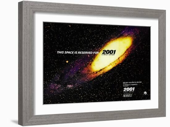 2001: a Space Odyssey, US Lobbycard, 1968-null-Framed Art Print