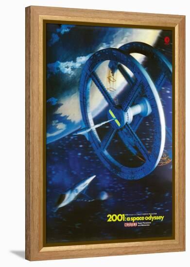 2001: A Space Odyssey, US poster, 1969-null-Framed Stretched Canvas