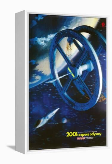 2001: A Space Odyssey, US poster, 1969-null-Framed Stretched Canvas