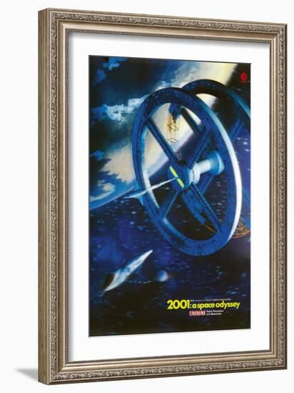 2001: A Space Odyssey, US poster, 1969-null-Framed Art Print