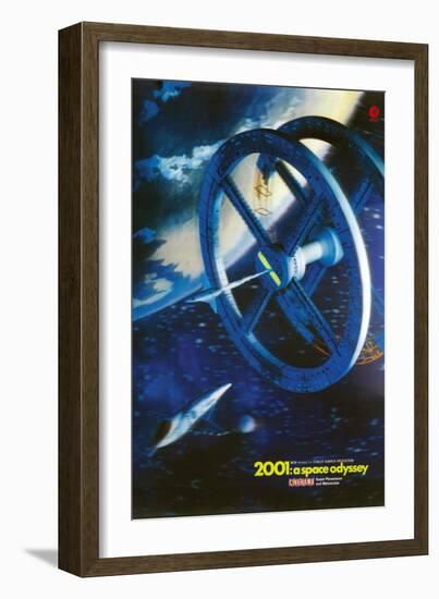 2001: A Space Odyssey, US poster, 1969-null-Framed Art Print