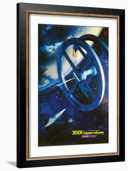 2001: A Space Odyssey, US poster, 1969-null-Framed Art Print