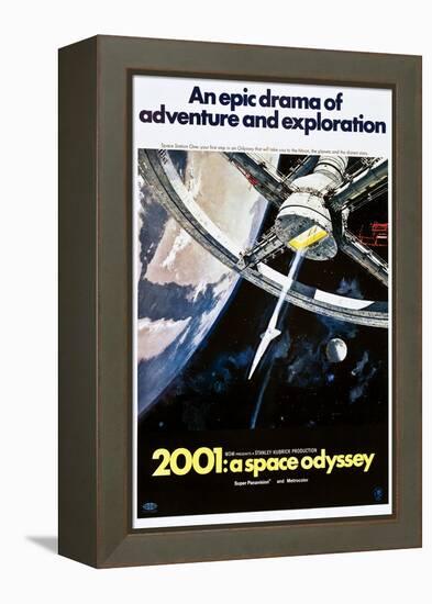 2001: A Space Odyssey, US poster, 1970-null-Framed Stretched Canvas