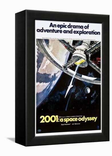 2001: A Space Odyssey, US poster, 1970-null-Framed Stretched Canvas