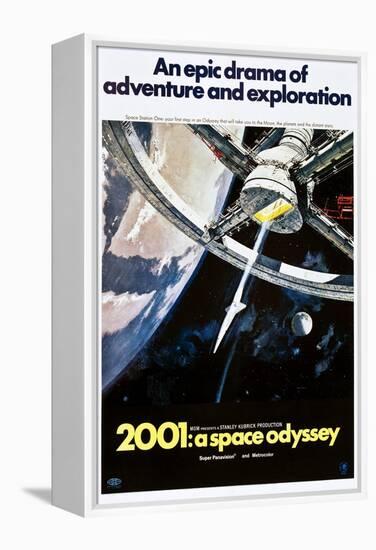 2001: A Space Odyssey, US poster, 1970-null-Framed Stretched Canvas