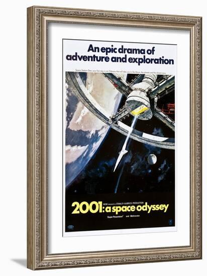 2001: A Space Odyssey, US poster, 1970-null-Framed Art Print