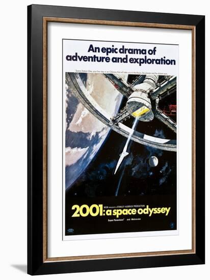 2001: A Space Odyssey, US poster, 1970-null-Framed Art Print