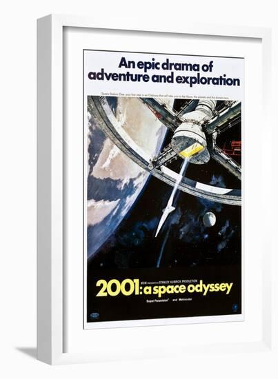 2001: A Space Odyssey, US poster, 1970-null-Framed Art Print