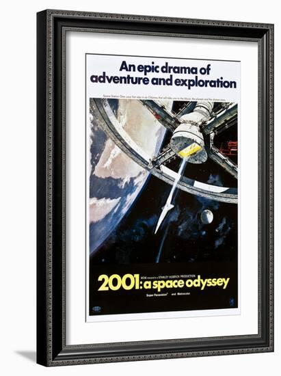 2001: A Space Odyssey, US poster, 1970-null-Framed Art Print