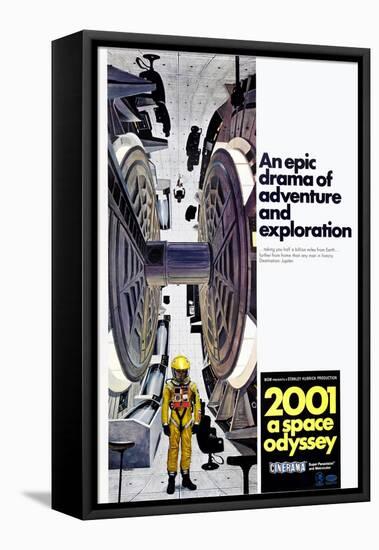 2001: A Space Odyssey, US poster, 1971-null-Framed Stretched Canvas