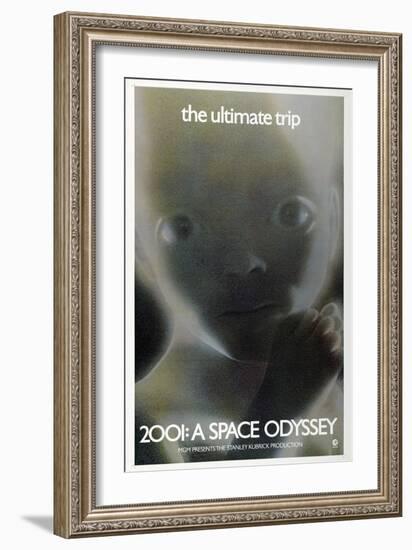 2001: A Space Odyssey, US poster, 1972-null-Framed Art Print