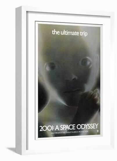 2001: A Space Odyssey, US poster, 1972-null-Framed Art Print