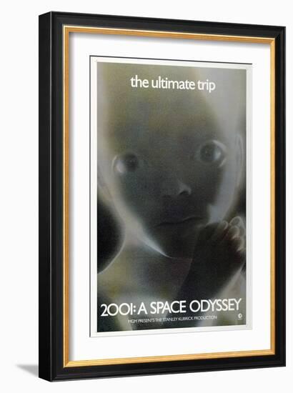 2001: A Space Odyssey, US poster, 1972-null-Framed Art Print