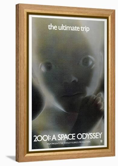 2001: A Space Odyssey, US poster, 1972-null-Framed Stretched Canvas