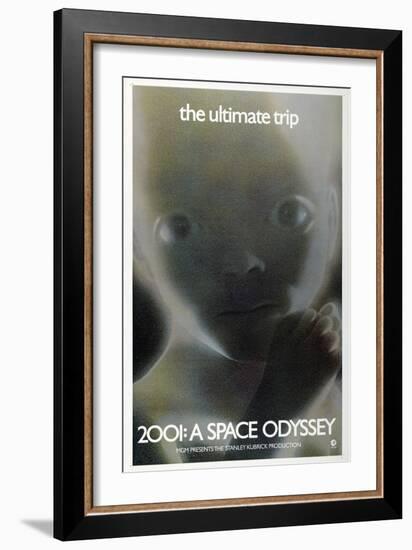 2001: A Space Odyssey, US poster, 1972-null-Framed Premium Giclee Print