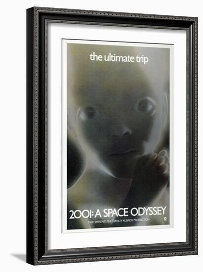 2001: A Space Odyssey, US poster, 1972-null-Framed Premium Giclee Print