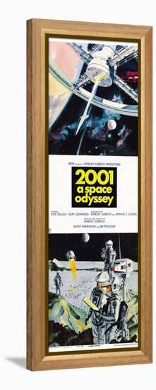 2001: A Space Odyssey, US poster, 1973-null-Framed Stretched Canvas