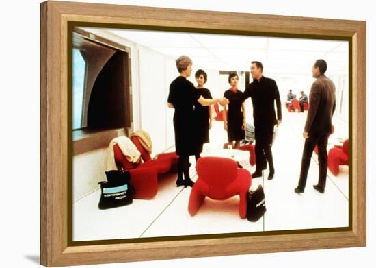 2001: A Space Odyssey, William Sylvester, Leonard Rossiter (Right), 1968-null-Framed Stretched Canvas