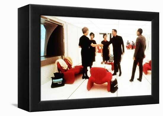 2001: A Space Odyssey, William Sylvester, Leonard Rossiter (Right), 1968-null-Framed Stretched Canvas