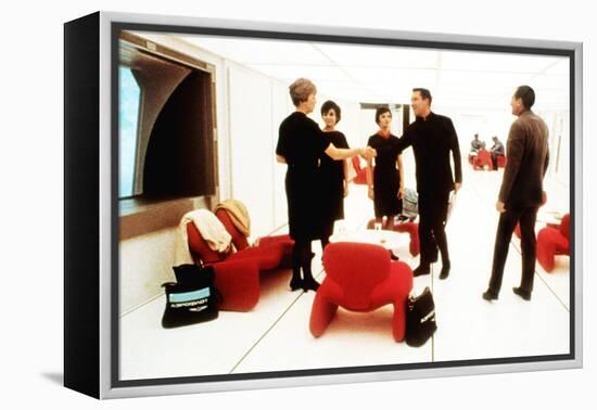 2001: A Space Odyssey, William Sylvester, Leonard Rossiter (Right), 1968-null-Framed Stretched Canvas
