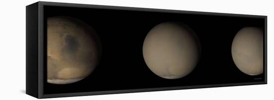 2001 Great Dust Storms on Mars-Stocktrek Images-Framed Premier Image Canvas