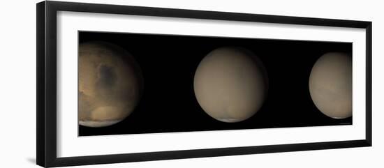 2001 Great Dust Storms on Mars-Stocktrek Images-Framed Photographic Print