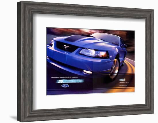 2003 Mustang-Stripe&305 Horses-null-Framed Art Print