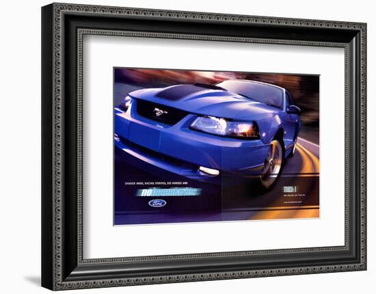 2003 Mustang-Stripe&305 Horses-null-Framed Art Print