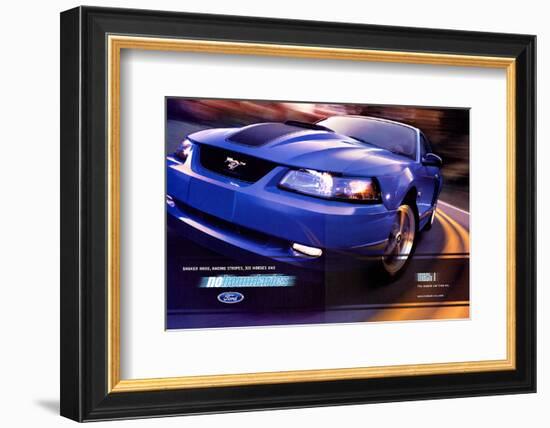 2003 Mustang-Stripe&305 Horses-null-Framed Art Print