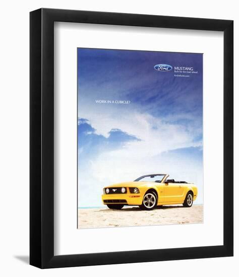 2005 Mustang-Work in a Cubicle-null-Framed Premium Giclee Print