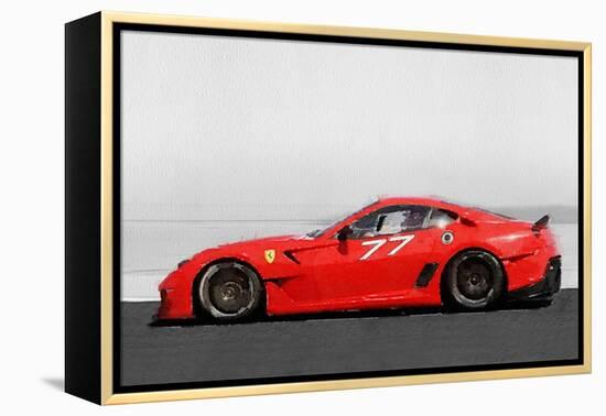 2006 Ferrari 599 GTB Fiorano Watercolor-NaxArt-Framed Stretched Canvas