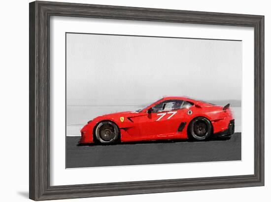 2006 Ferrari 599 GTB Fiorano Watercolor-NaxArt-Framed Art Print