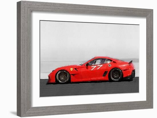 2006 Ferrari 599 GTB Fiorano Watercolor-NaxArt-Framed Art Print