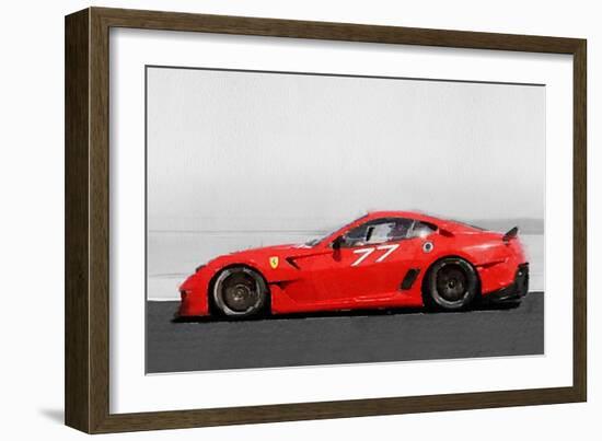 2006 Ferrari 599 GTB Fiorano Watercolor-NaxArt-Framed Art Print