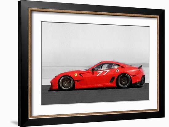 2006 Ferrari 599 GTB Fiorano Watercolor-NaxArt-Framed Art Print