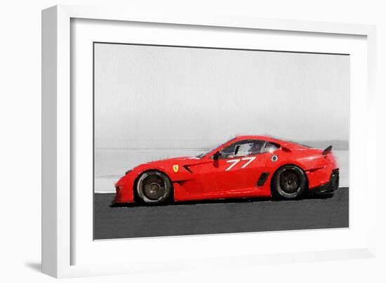 2006 Ferrari 599 GTB Fiorano Watercolor-NaxArt-Framed Art Print