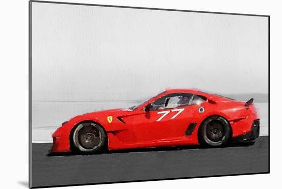 2006 Ferrari 599 GTB Fiorano Watercolor-NaxArt-Mounted Art Print