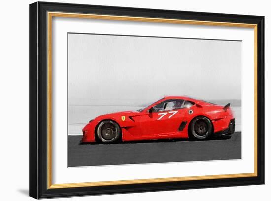 2006 Ferrari 599 GTB Fiorano Watercolor-NaxArt-Framed Art Print