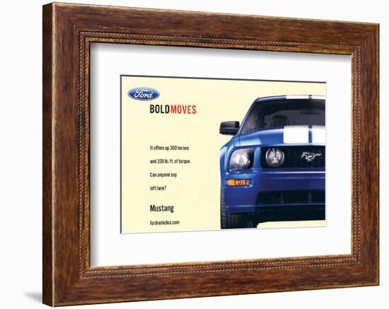 2007 Mustang-Offers 300 Horses-null-Framed Premium Giclee Print