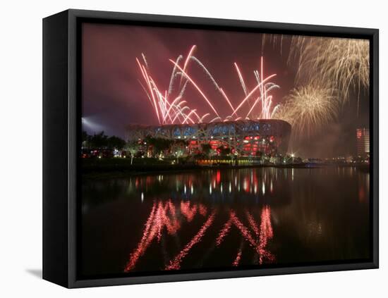 2008 Beijing Olympics Opening Ceremony, Bird's Nest, Beijing, China-null-Framed Premier Image Canvas